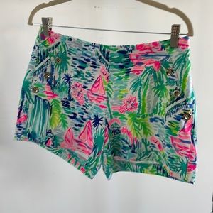 Lilly Pulitzer, colorful shorts, size 8